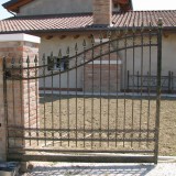 Cancello zincato verniciato e sfumato
