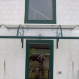 Capottina in ferro verniciato e policarbonato