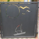 ringhiera lamiera disegno particolare